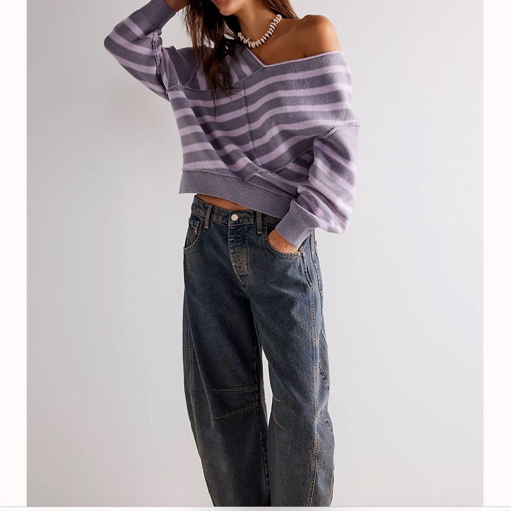Free People Lucky You/Good Luck Barrell Jeans